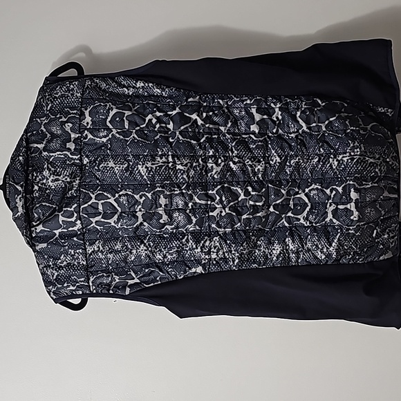 Rare! Anatomie Women's Quilted Print Puffer Lightweight Full Zip Vest - Picture 7 of 9